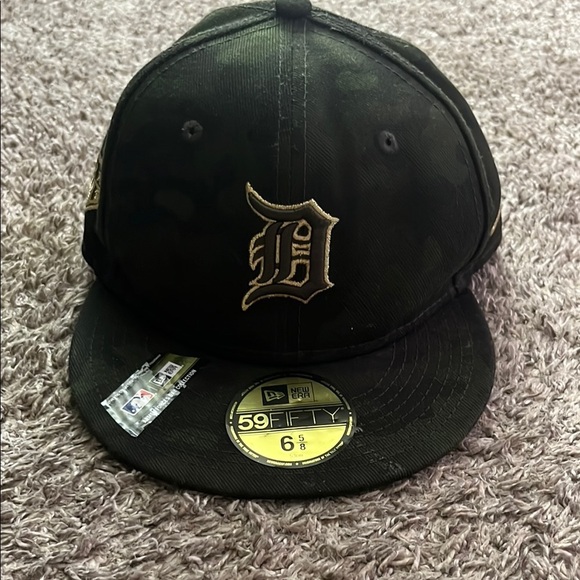 Detroit tigers camo with gold accents new era 59FIFTY cap size 6 5/8 - Picture 1 of 12